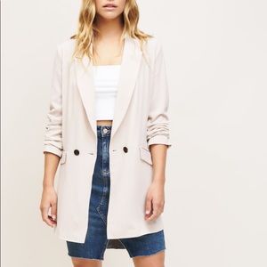 Dynamite Long Double Button Blazer